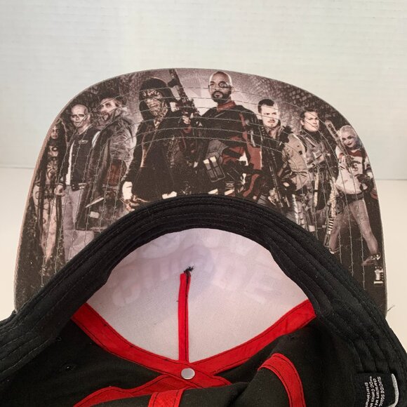 NWT DC Comics Suicide Squad " In Squad We Trust" Black / Charcoal Cap - Picture 8 of 8